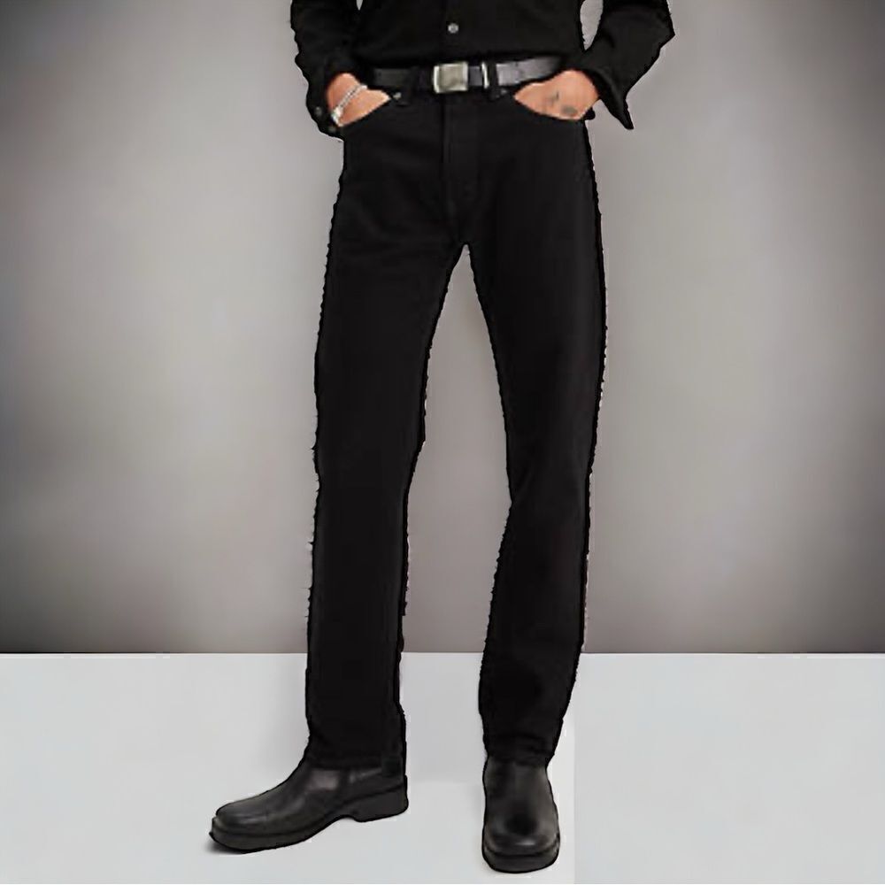 Levi’s 505 Men’s Black Straight Leg Cotton Jeans Size 40x30